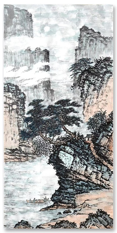 云海松涛 袁松年山水画之四