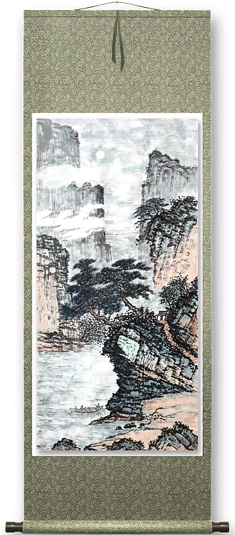 云海松涛 袁松年山水画之四