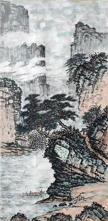 云海松涛 袁松年山水画之四