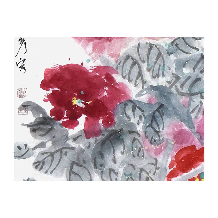 中美协会员 工笔画协会会员 阎彦《春芳》花鸟 136 26