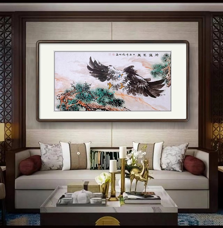高晓林 （4702）国家一级美术师，江苏省美协会员《鸿运万里》