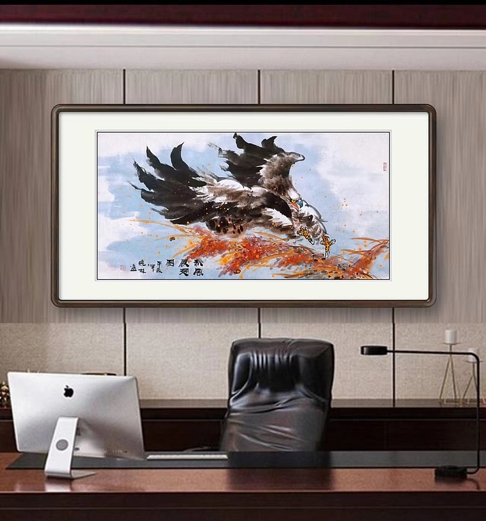 高晓林 （4703）国家一级美术师，江苏省美协会员《秋风振翅图》