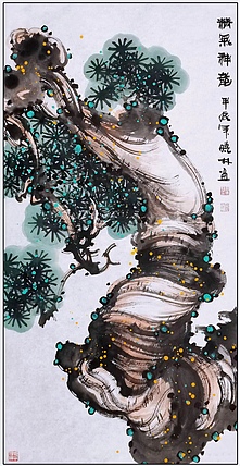 高晓林 （4707）江苏省美协会员，国家一级美术师《精气神韵》