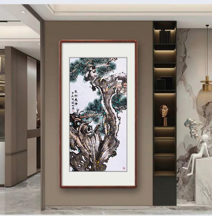 高晓林 （4707）江苏省美协会员，国家一级美术师《万古长青》