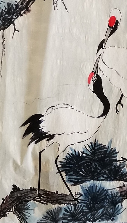 范彩君 松鹤，57x39cm