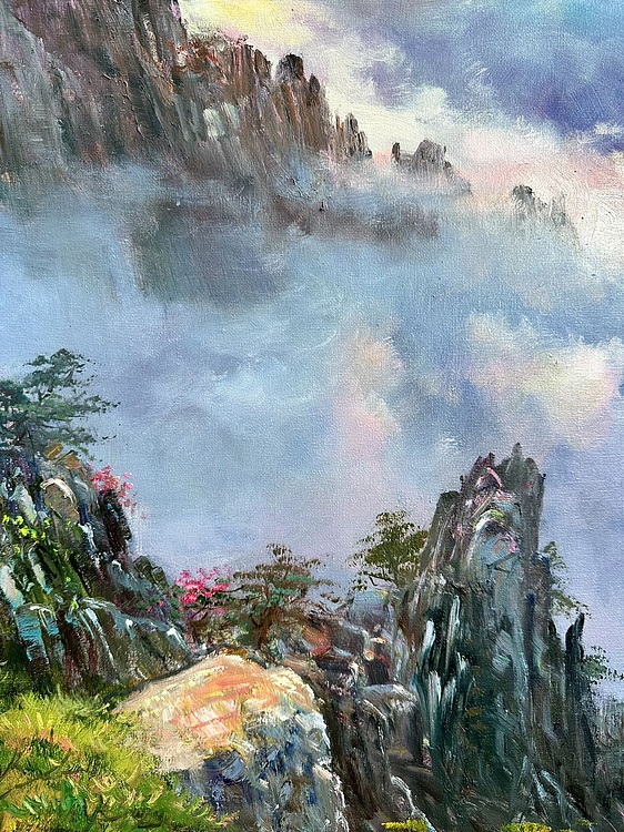 梁峰 黄山日出