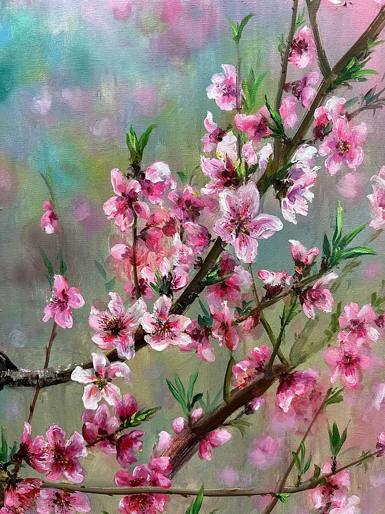 梁峰 春之韵·桃花开