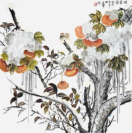 田美云《硕果图》花鸟 69 69