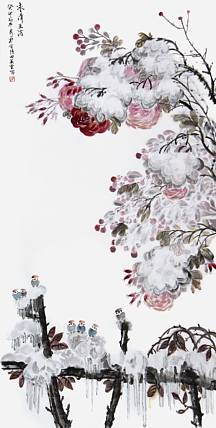 田美云《冰清玉洁》花鸟 138 69