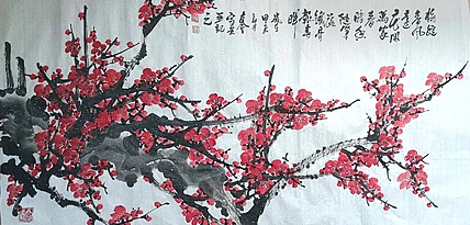 山东省美协会员 闫友会 梅绽香风运