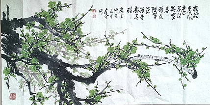 山东省美协会员 闫友会 梅绽香风远