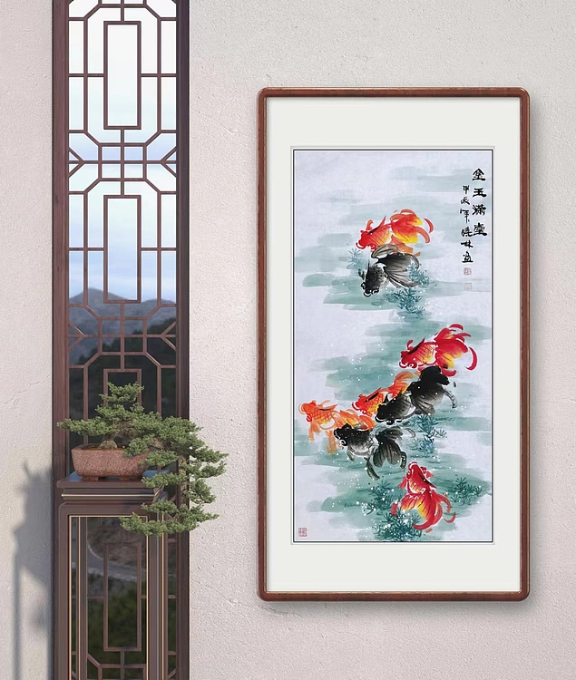 高晓林 （4713）国家一级美术师，江苏省美协会员《金玉满堂》
