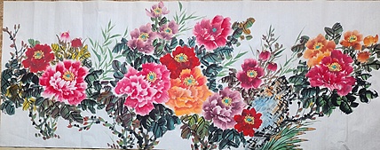 职业书画家 孟红 《花开富贵》