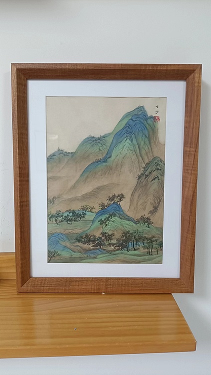 青年书画家 七汐 千里江山图小品