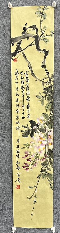 江苏省花鸟画研究会会员  邵红艳 紫藤