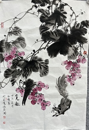 江苏省花鸟画研究会会员  邵红艳 觅趣