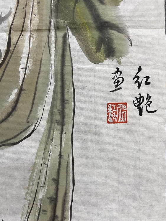 江苏省花鸟画研究会会员  邵红艳 丝瓜图