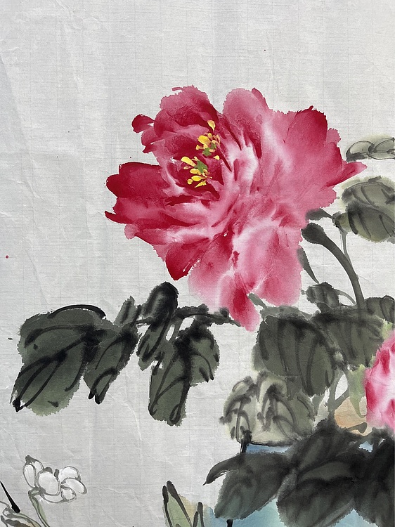 江苏省花鸟画研究会会员  邵红艳 富贵平安