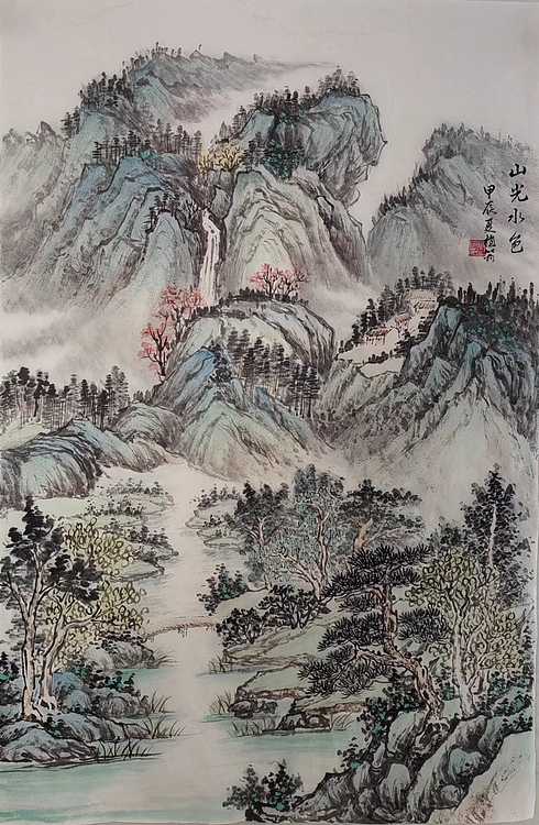 周植筠 山光水色