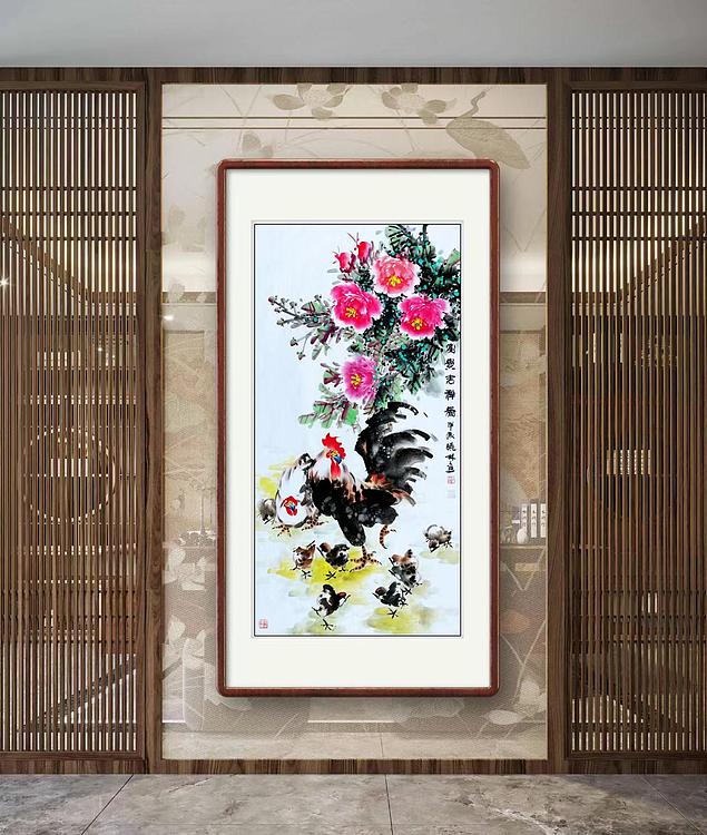 高晓林 （4730）国家一级美术师，江苏省美协会员《富贵吉祥图》