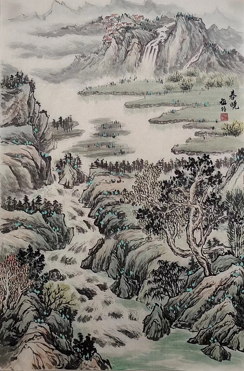 周植筠 春晓