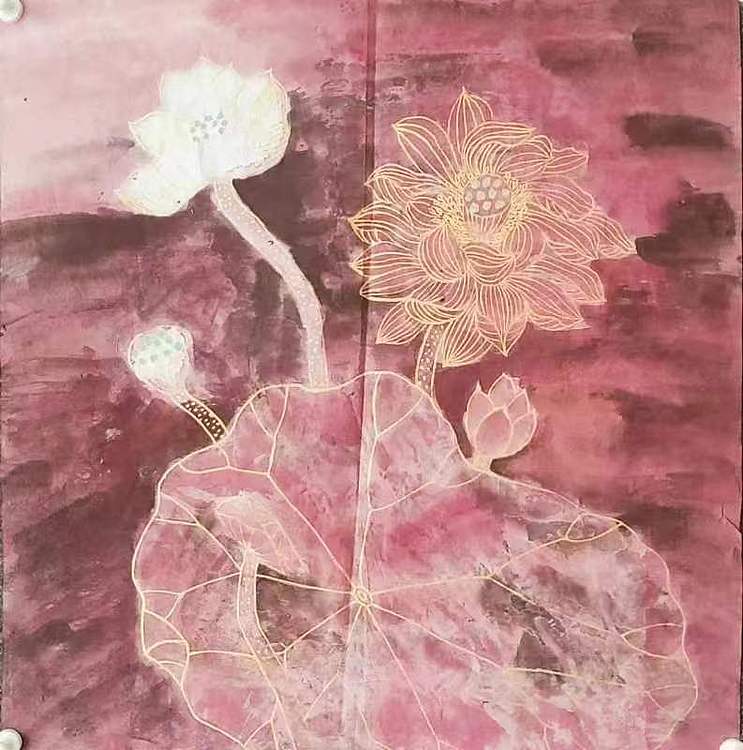 著名画家石齐学生 何金雨 精品国画