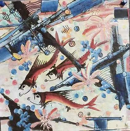 著名画家石齐学生 何金雨 精品国画
