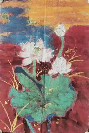 著名画家石齐学生 何金雨 精品国画