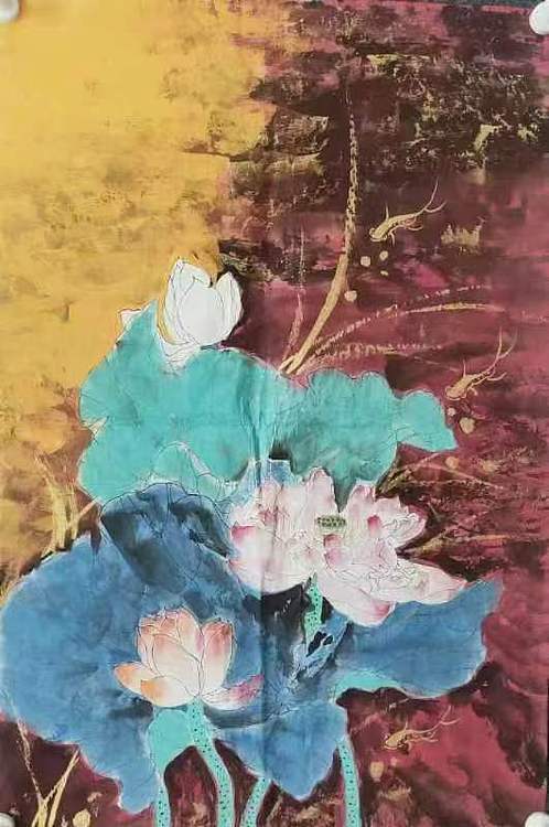 著名画家石齐学生 何金雨 精品国画