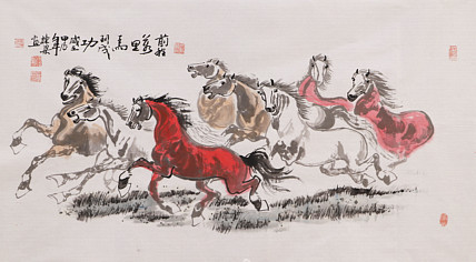 七旬艺术家 中国老年书画研究会会员 郭栋梁