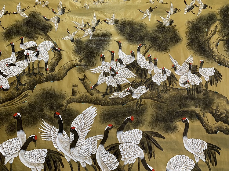 王振兴 百鹤图