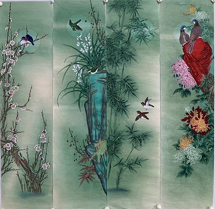 王振兴 梅兰竹菊