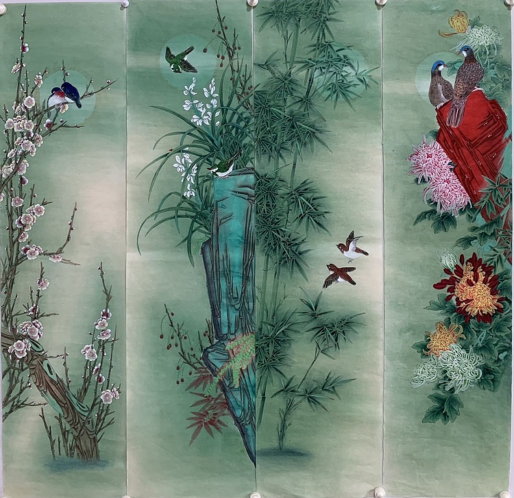 王振兴 梅兰竹菊