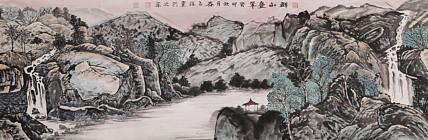 李可染画院画家，黑龙江省美术家协会会员&mdash;&mdash;谷占琛
