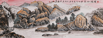 李可染画院画家，黑龙江省美术家协会会员&mdash;&mdash;谷占琛