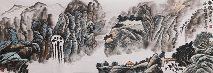 李可染画院画家，黑龙江省美术家协会会员&mdash;&mdash;谷占琛