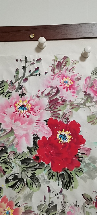 职业书画家 管玉珍 花开似锦吉祥如意
