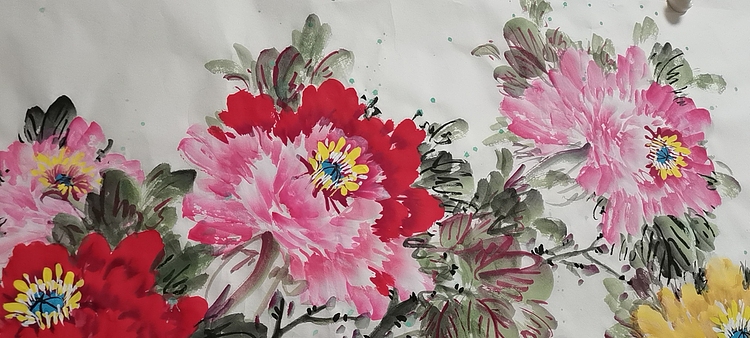 职业书画家 管玉珍 繁花似锦吉祥如意