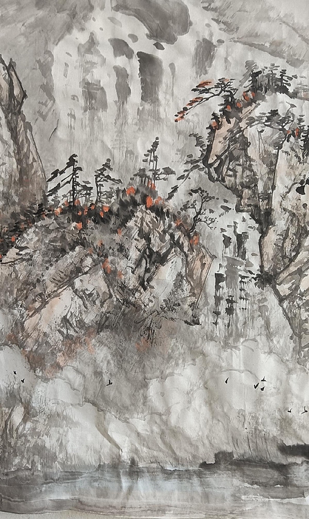 金戈 秋潭鸣瀑