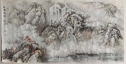 金戈 秋潭鸣瀑