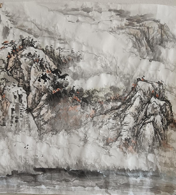 金戈 秋潭鸣瀑