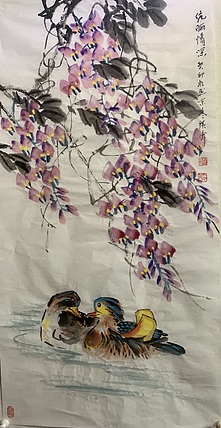 佟广伟 〈伉俪情深〉省市美协会员，张大千第四代传人。