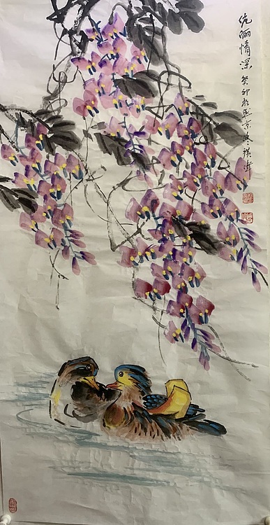 佟广伟 〈伉俪情深〉省市美协会员，张大千第四代传人。