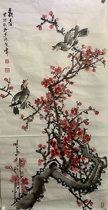 佟广伟 〈报春〉省市美协会员，张大千第四代传人。