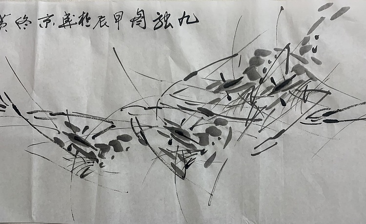 佟广伟 〈九龙图）省市美协会员，张大千第四代传人。