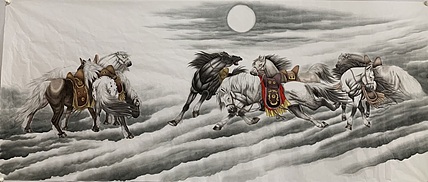 王振兴 月下八骏