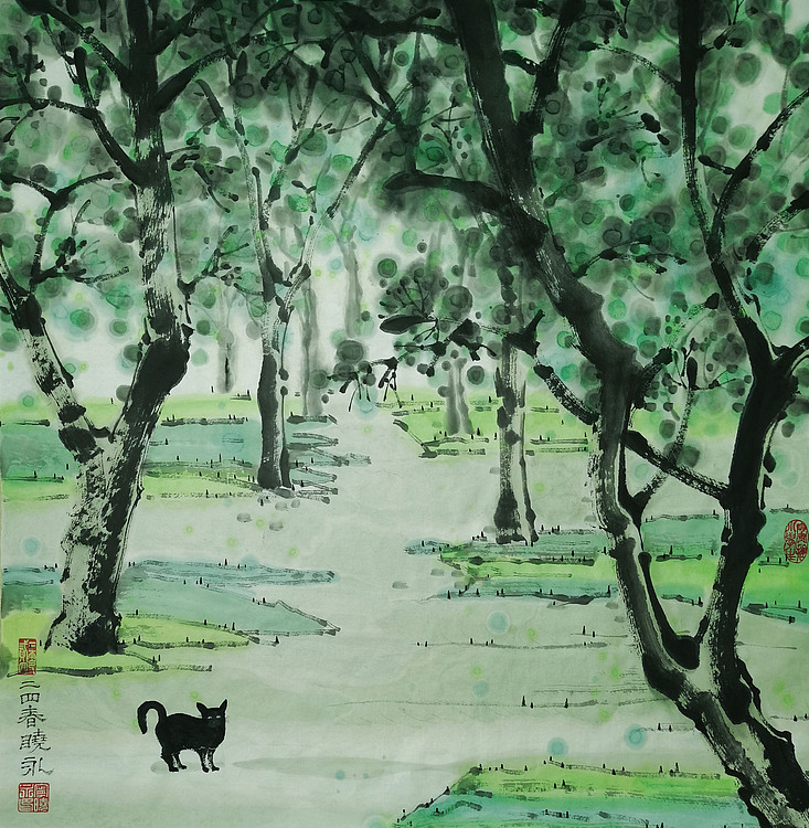 西安美术学院 青年潜力艺术家 宁晓永 精品国画