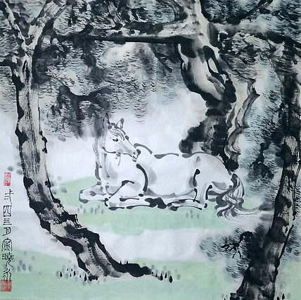 西安美术学院 青年潜力艺术家 宁晓永 精品国画