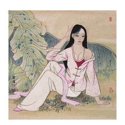 河北美协会员 张思俭《倩影图》人物 71 72