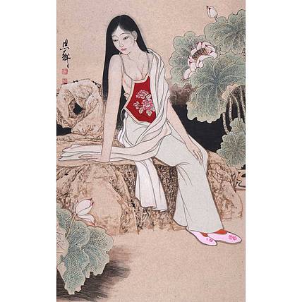 河北美协会员 张思俭《雅韵图》人物 140 72